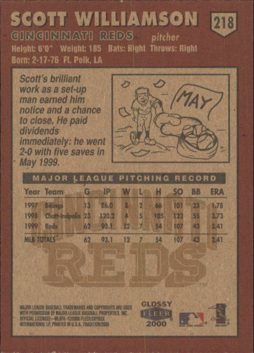 A2321- 2000 Fleer Tradition Glossy BB Cards 1-250 -You Pick- 15+ FREE US SHIP - Picture 411 of 473