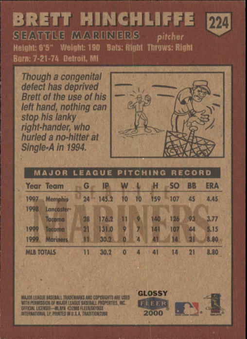 A2321- 2000 Fleer Tradition Glossy BB Cards 1-250 -You Pick- 15+ FREE US SHIP - Picture 421 of 473
