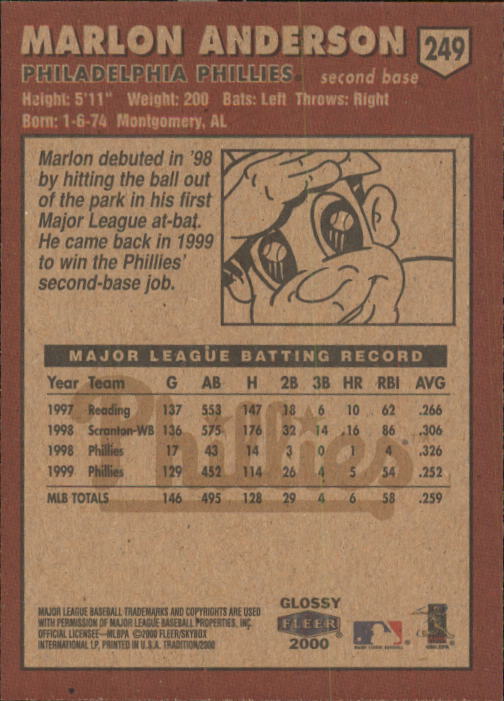 A2321- 2000 Fleer Tradition Glossy BB Cards 1-250 -You Pick- 15+ FREE US SHIP - Picture 471 of 473