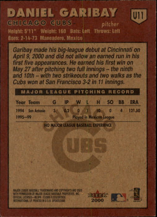 2000 Fleer Tradition Update Baseball "Main Set" Base Cards - Picture 21 of 297