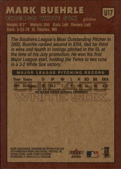 2000 Fleer Tradition Update Baseball "Main Set" Base Cards - Picture 33 of 297