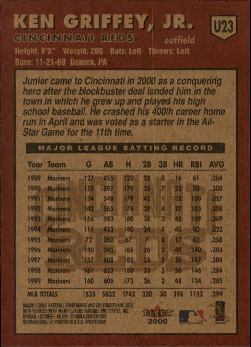 2000 Fleer Tradition Update Baseball "Main Set" Base Cards - Picture 45 of 297