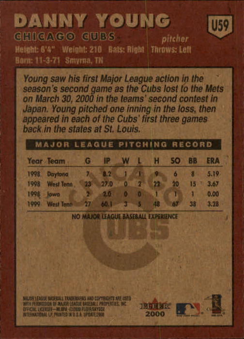 2000 Fleer Tradition Update Baseball "Main Set" Base Cards - Picture 115 of 297