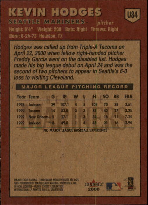 2000 Fleer Tradition Update Baseball "Main Set" Base Cards - Picture 165 of 297