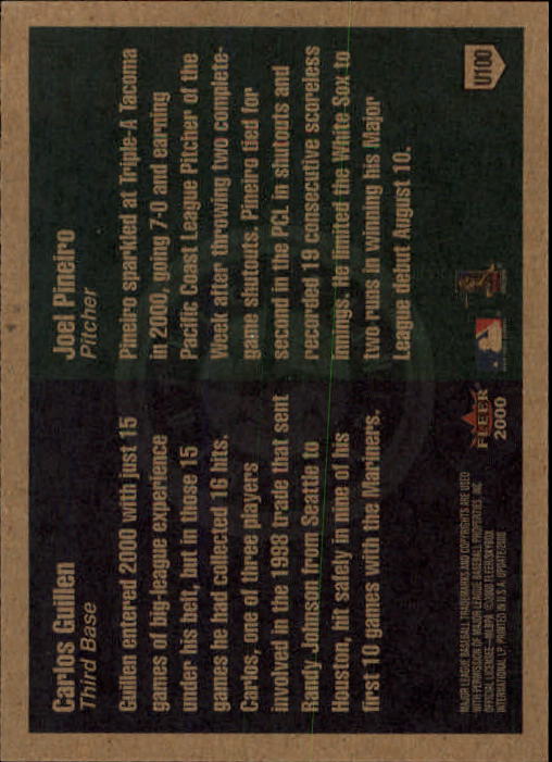 2000 Fleer Tradition Update Baseball "Main Set" Base Cards - Picture 197 of 297