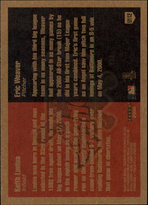 2000 Fleer Tradition Update Baseball "Main Set" Base Cards - Picture 221 of 297