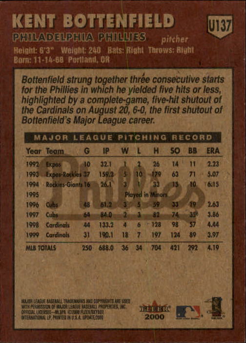 2000 Fleer Tradition Update Baseball "Main Set" Base Cards - Picture 271 of 297