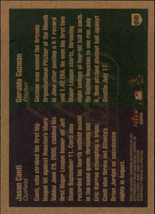 2000 Fleer Tradition Update Baseball "Main Set" Base Cards - Picture 279 of 297