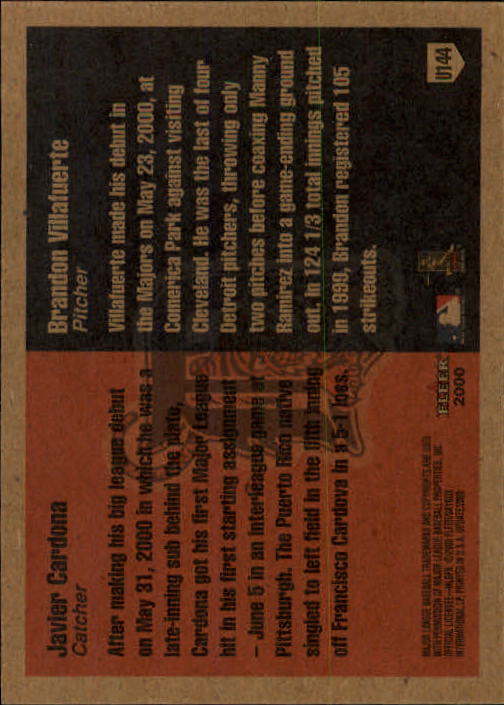 2000 Fleer Tradition Update Baseball "Main Set" Base Cards - Picture 285 of 297