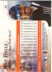 2000 Impact #29 Mike Piazza back image