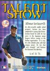 2000 Metal Talent Show #TS6 Alfonso Soriano back image