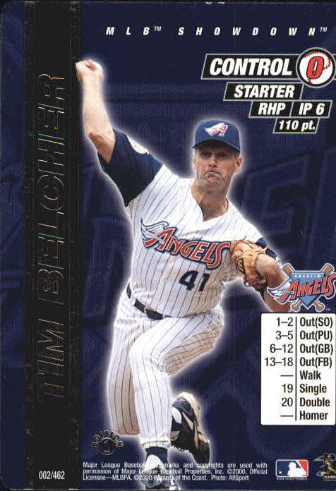 2000 MLB Showdown 1st Edition #2 Tim Belcher