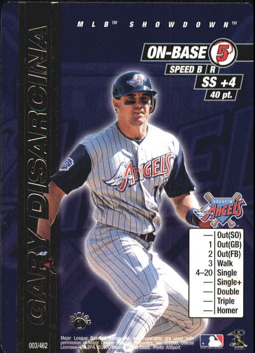 2000 MLB Showdown 1st Edition #3 Gary DiSarcina UER