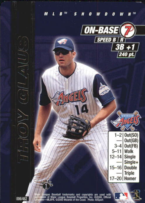 2000 MLB Showdown 1st Edition #6 Troy Glaus