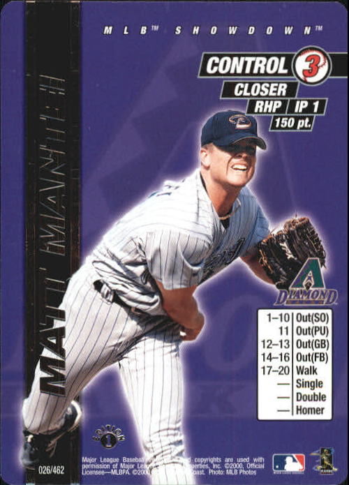 2000 MLB Showdown 1st Edition #26 Matt Mantei