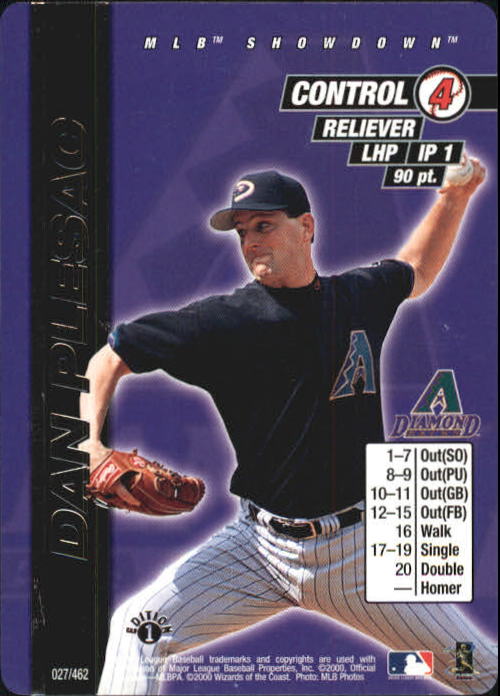 2000 MLB Showdown 1st Edition #27 Dan Plesac