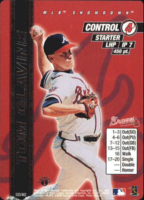 2000 MLB Showdown 1st Edition #33 Tom Glavine