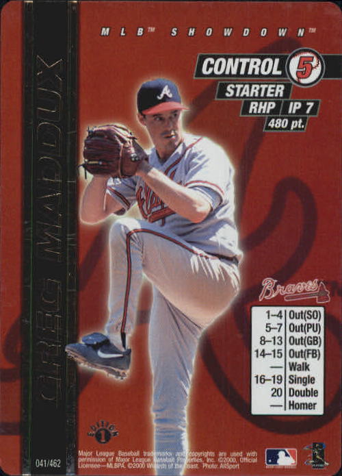2000 MLB Showdown 1st Edition #41 Greg Maddux FOIL *