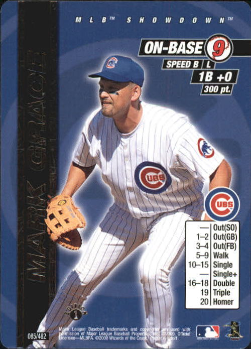 2000 MLB Showdown 1st Edition #85 Mark Grace - NM-MT