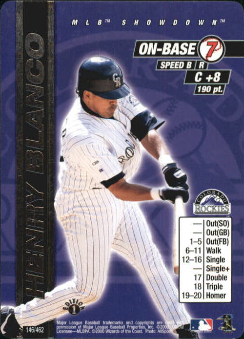 2000 MLB Showdown 1st Edition #146 Henry Blanco