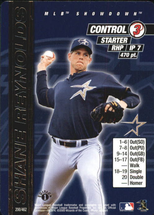 2000 MLB Showdown 1st Edition #200 Shane Reynolds