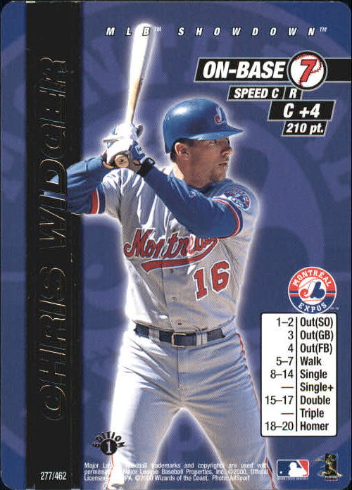 2000 MLB Showdown 1st Edition #277 Chris Widger