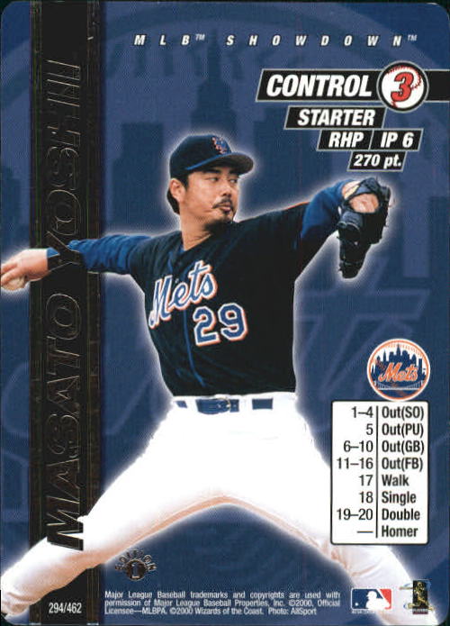 2000 MLB Showdown 1st Edition #294 Masato Yoshii