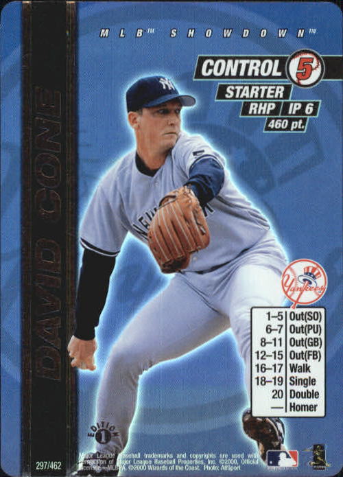 2000 MLB Showdown 1st Edition #297 David Cone FOIL * - NM-MT
