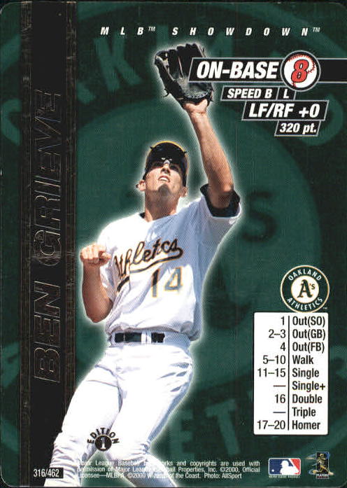 2000 MLB Showdown 1st Edition #316 Ben Grieve