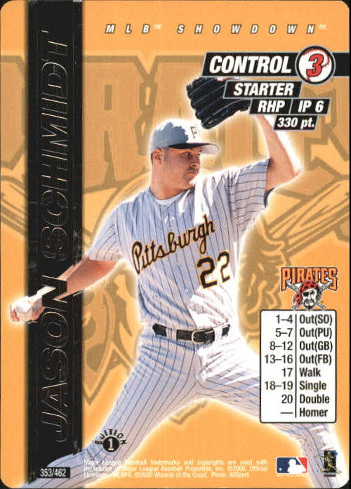 2000 MLB Showdown 1st Edition #353 Jason Schmidt