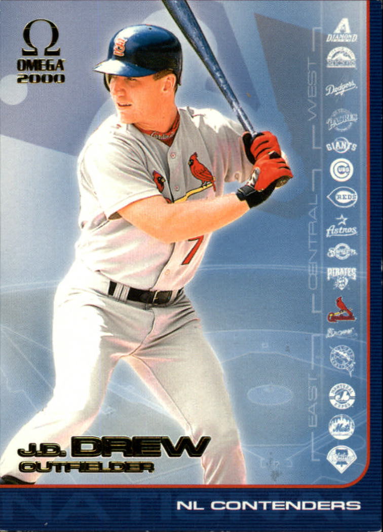 2000 Pacific Omega AL/NL Contenders #NL15  J.D. Drew