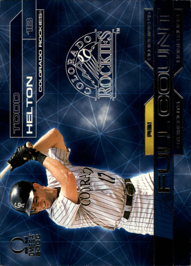 2000 Pacific Omega Full Count #3 Todd Helton