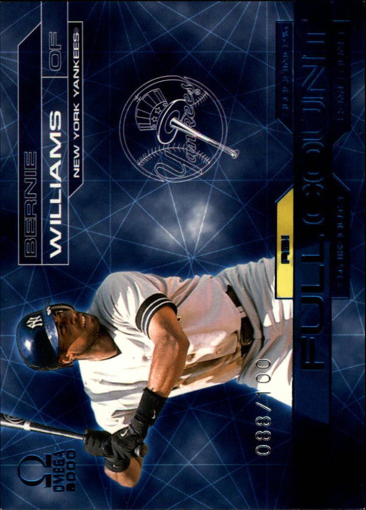 2000 Pacific Omega Full Count Numbered #5 Bernie Williams/100