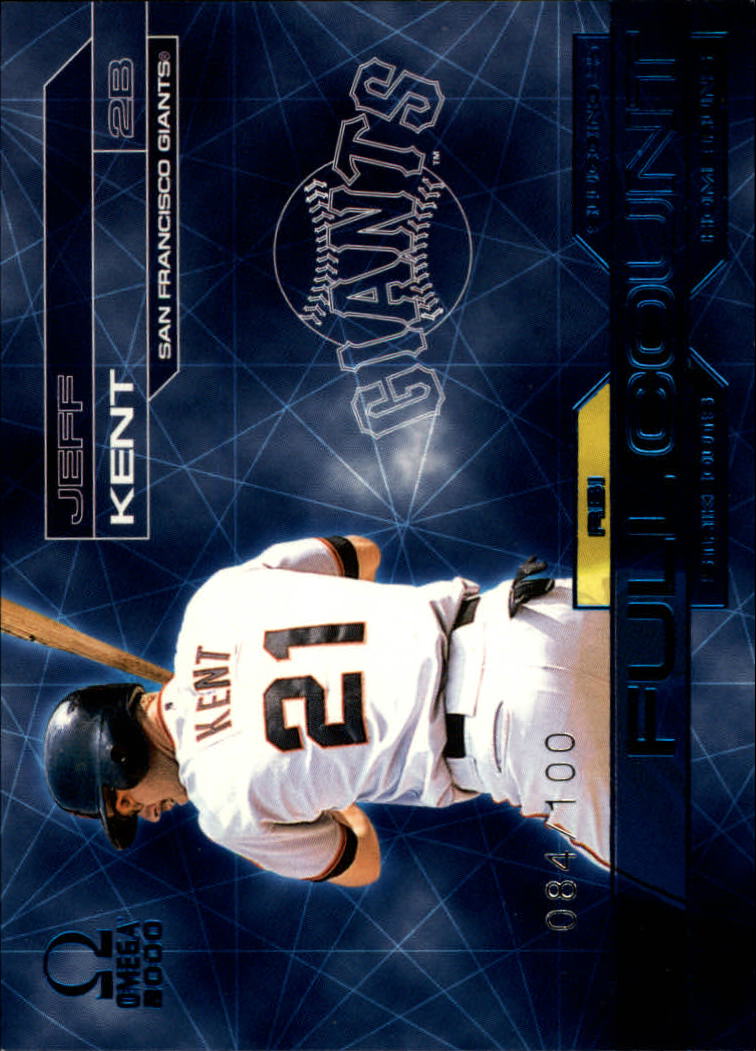 2000 Pacific Omega Full Count Numbered #8 Jeff Kent/100