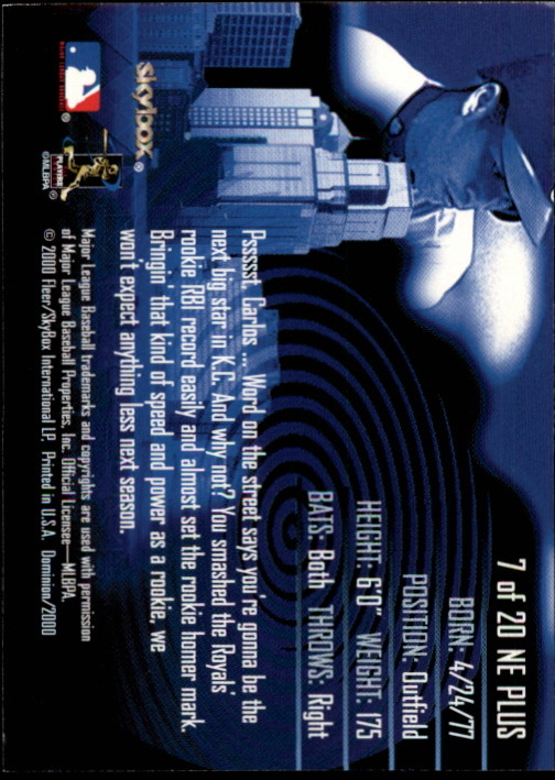2000 SkyBox Dominion New Era Plus #7 Carlos Beltran back image