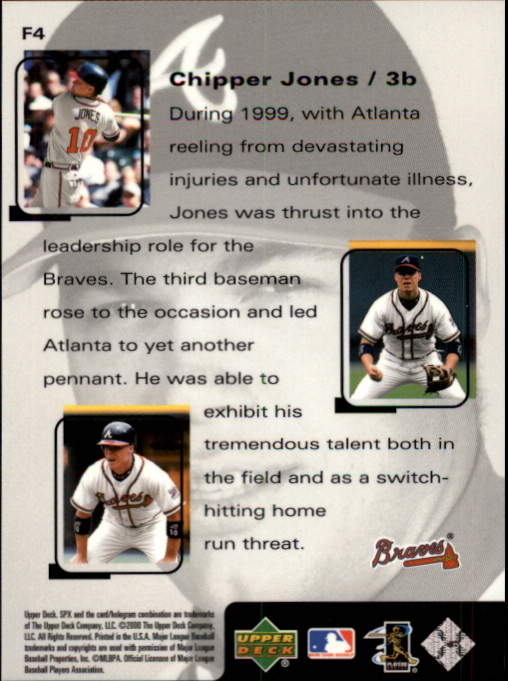 2000 SPx Foundations #F4 Chipper Jones back image