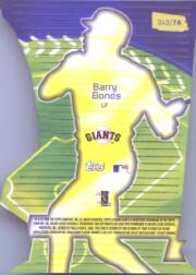 2000 Stadium Club 3 X 3 Luminous #7A Barry Bonds back image
