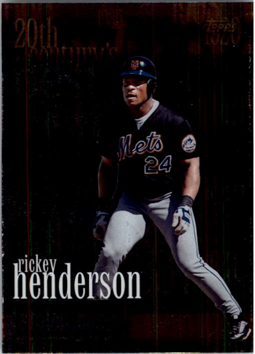 2000 Topps #233 Rickey Henderson 20CB