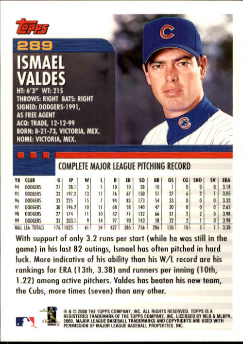 A1917- 2000 Topps Baseball Karten 245-478 + Einsätze -du Pick- 15 + Gratis US - Bild 85 von 415