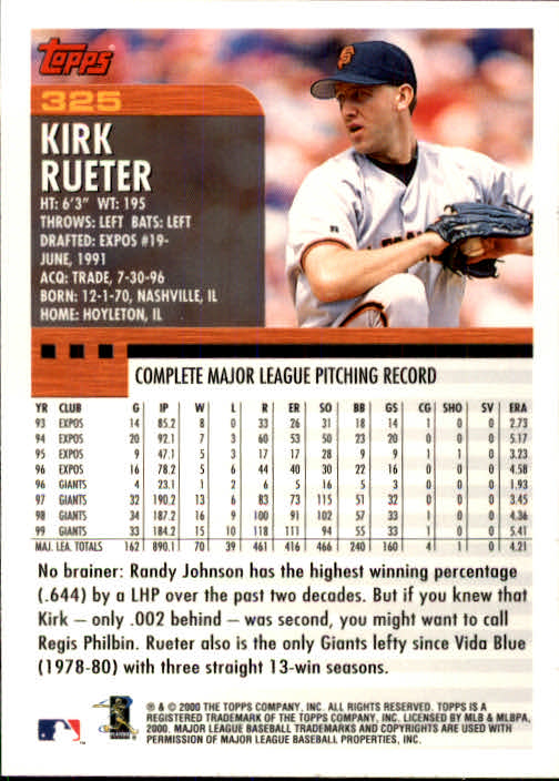 A1917- 2000 Topps Baseball Karten 245-478 + Einsätze -du Pick- 15 + Gratis US - Bild 153 von 415