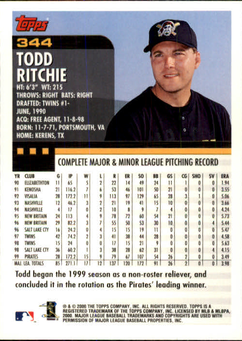 A1917- 2000 Topps Baseball Karten 245-478 + Einsätze -du Pick- 15 + Gratis US - Bild 187 von 415