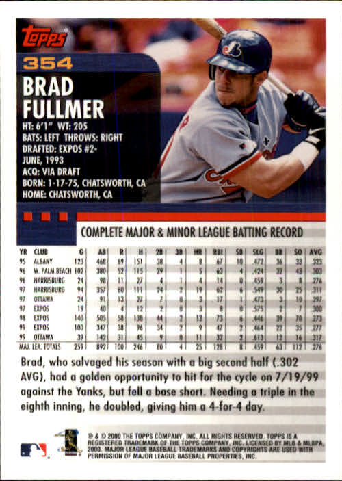 A1917- 2000 Topps Baseball Karten 245-478 + Einsätze -du Pick- 15 + Gratis US - Bild 207 von 415