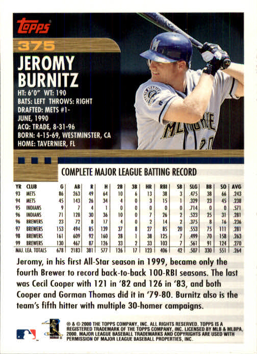 A1917- 2000 Topps Baseball Karten 245-478 + Einsätze -du Pick- 15 + Gratis US - Bild 245 von 415
