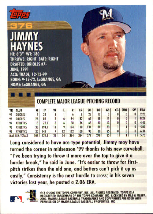 A1917- 2000 Topps Baseball Karten 245-478 + Einsätze -du Pick- 15 + Gratis US - Bild 247 von 415
