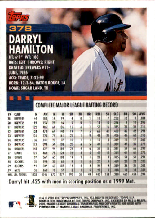 A1917- 2000 Topps Baseball Karten 245-478 + Einsätze -du Pick- 15 + Gratis US - Bild 251 von 415