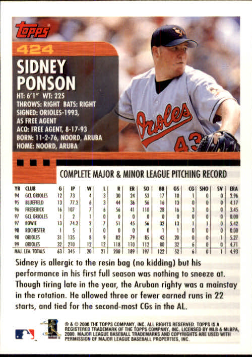 A1917- 2000 Topps Baseball Karten 245-478 + Einsätze -du Pick- 15 + Gratis US - Bild 337 von 415