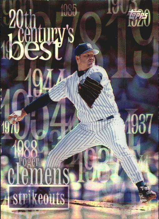 2000 Topps 20th Century Best Sequential #CB12 Roger Clemens K's/3316