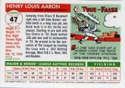 2000 Topps Aaron Chrome #2 Hank Aaron 1955 back image