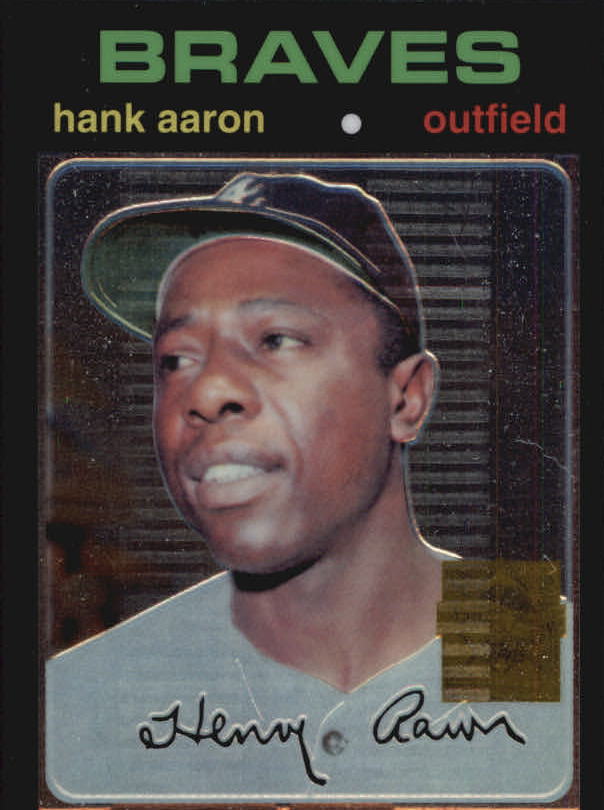 2000 Topps Aaron Chrome #18 Hank Aaron 1971
