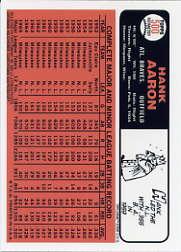 2000 Topps Aaron Chrome Refractors #13 Hank Aaron 1966 back image